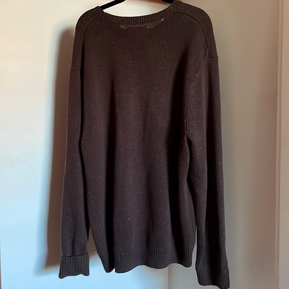 Chaps Knit Sweater - Color: Chocolate Brown, Size: XXL - Picture 5 of 9